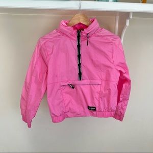 JUSTICE Pink Anorak Winbreaker 1/2 Zip